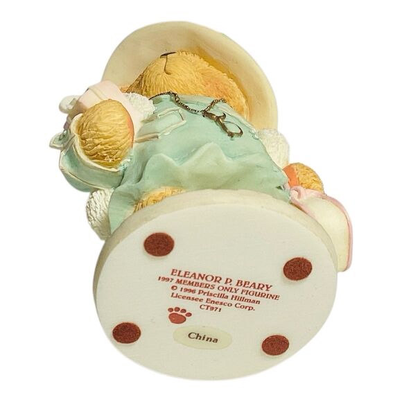 Cherished Teddies Eleanor P Beary 1997 Members Only Figurine 3.5in - Picture 7 of 7